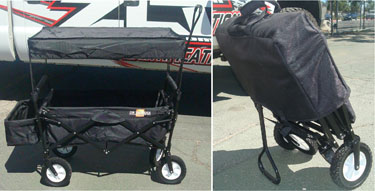 Folding Wagon With Canopy (Black)